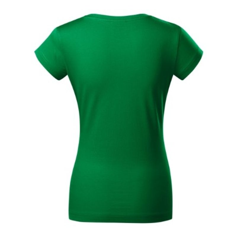 Fashion, accesorii si bijuterii - Femei - Imbracaminte femei - Tricouri si topuri femei - Tricou pentru dama, Fit V-neck 162, Malfini, verde mediu - M - Infinity.ro