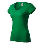 Fashion, accesorii si bijuterii - Femei - Imbracaminte femei - Tricouri si topuri femei - Tricou pentru dama, Fit V-neck 162, Malfini, verde mediu - M - Infinity.ro