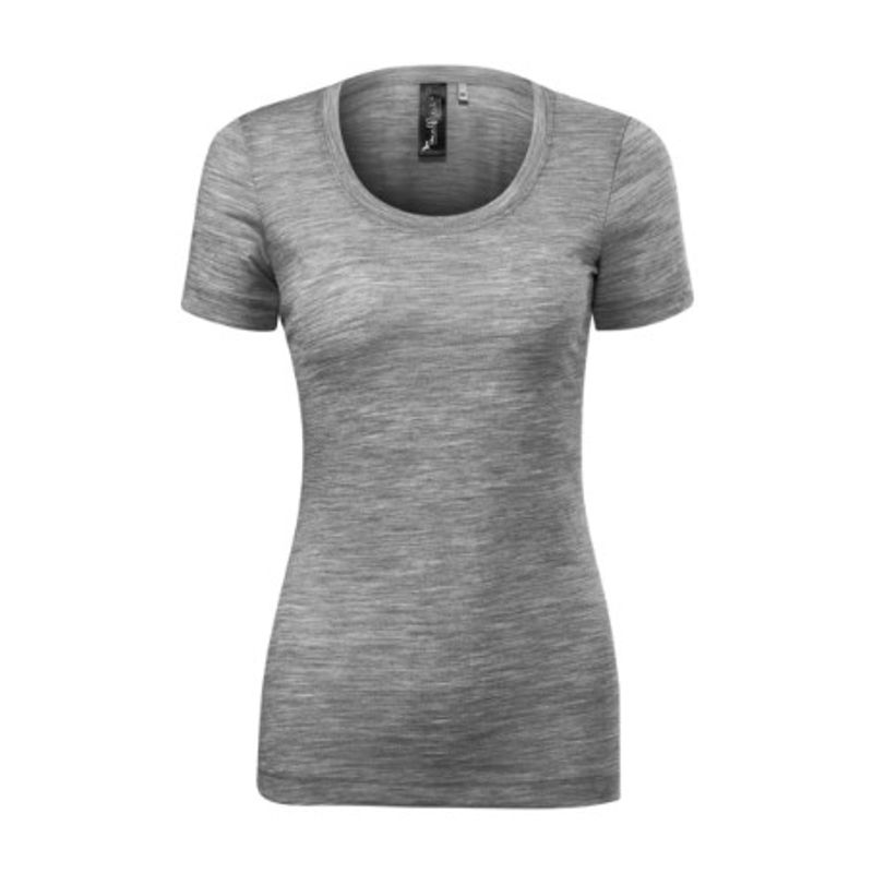 Fashion, accesorii si bijuterii - Femei - Imbracaminte femei - Tricouri si topuri femei - Tricou pentru dama, Merino Rise 158, Malfini, gri - 2XL - Infinity.ro
