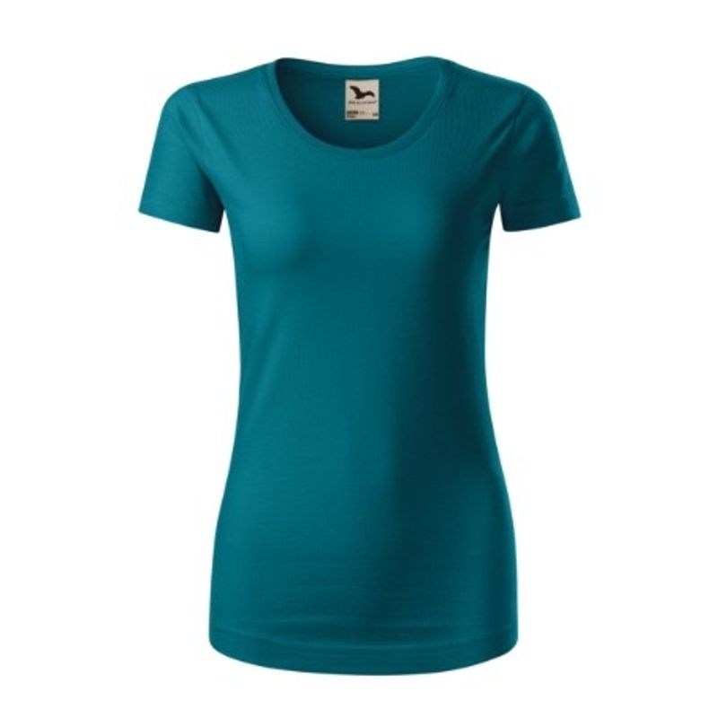 Fashion, accesorii si bijuterii - Femei - Imbracaminte femei - Tricouri si topuri femei - Tricou pentru dama, Origin (GOTS) 172, Malfini, albastru - 2XL - Infinity.ro