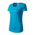 Fashion, accesorii si bijuterii - Femei - Imbracaminte femei - Tricouri si topuri femei - Tricou pentru dama, Origin (GOTS) 172, Malfini, turcoaz - L - Infinity.ro