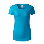 Fashion, accesorii si bijuterii - Femei - Imbracaminte femei - Tricouri si topuri femei - Tricou pentru dama, Origin (GOTS) 172, Malfini, turcoaz - L - Infinity.ro
