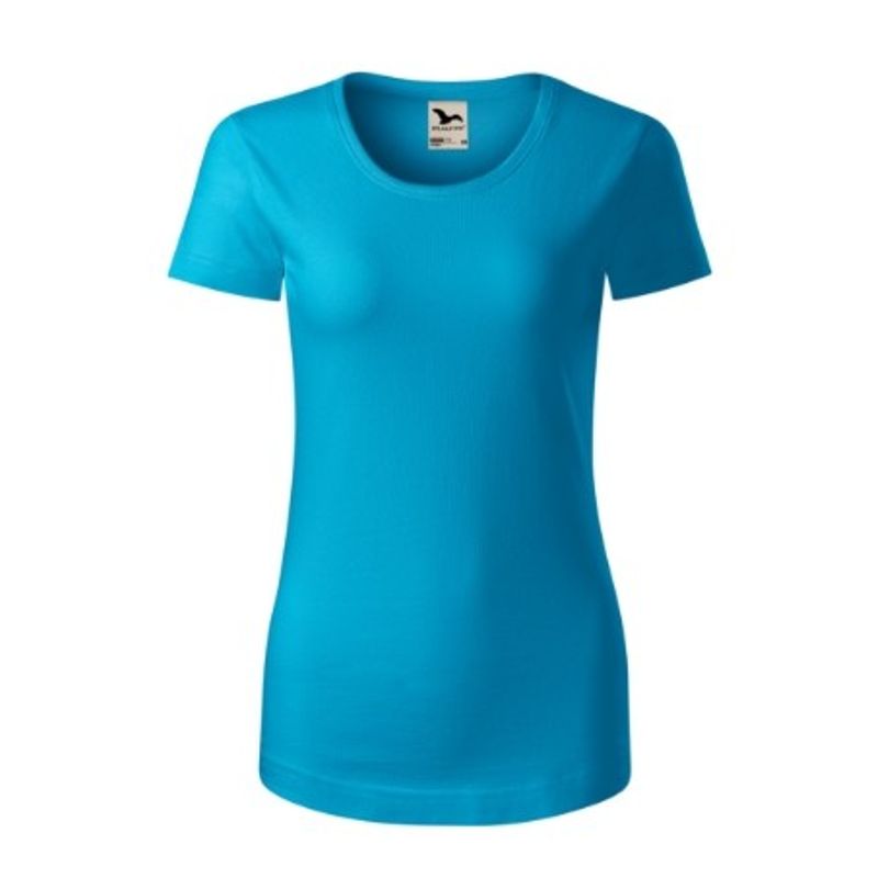 Fashion, accesorii si bijuterii - Femei - Imbracaminte femei - Tricouri si topuri femei - Tricou pentru dama, Origin (GOTS) 172, Malfini, turcoaz - L - Infinity.ro