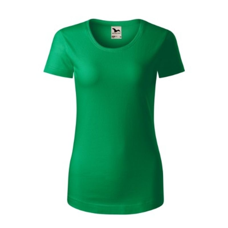 Fashion, accesorii si bijuterii - Femei - Imbracaminte femei - Tricouri si topuri femei - Tricou pentru dama, Origin (GOTS) 172, Malfini, verde mediu - 2XL - Infinity.ro