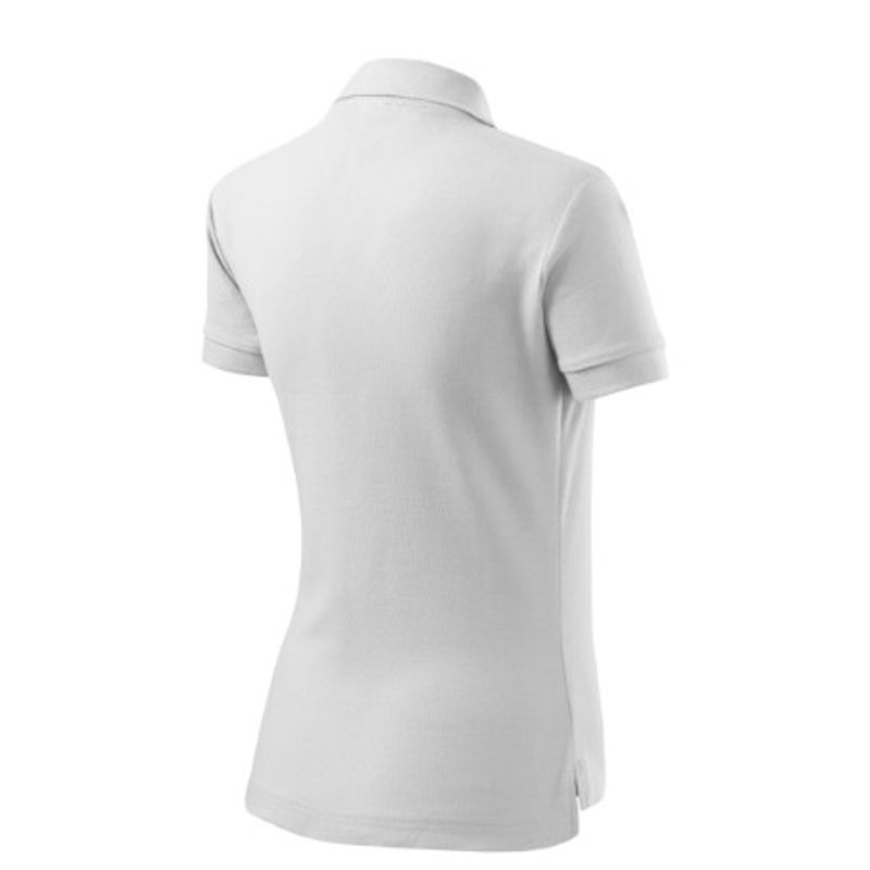 Fashion, accesorii si bijuterii - Femei - Imbracaminte femei - Tricouri si topuri femei - Tricou polo pentru dama, Cotton 213, Malfini, alb - 2XL - Infinity.ro