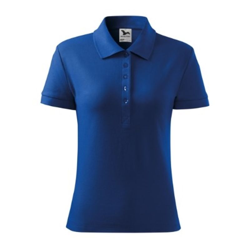 Fashion, accesorii si bijuterii - Femei - Imbracaminte femei - Tricouri si topuri femei - Tricou polo pentru dama, Cotton 213, Malfini, albastru - 2XL - Infinity.ro