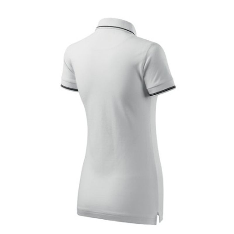 Fashion, accesorii si bijuterii - Femei - Imbracaminte femei - Tricouri si topuri femei - Tricou polo pentru dama, Perfection plain 253, Malfini, alb - 2XL - Infinity.ro