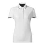 Fashion, accesorii si bijuterii - Femei - Imbracaminte femei - Tricouri si topuri femei - Tricou polo pentru dama, Perfection plain 253, Malfini, alb - 2XL - Infinity.ro