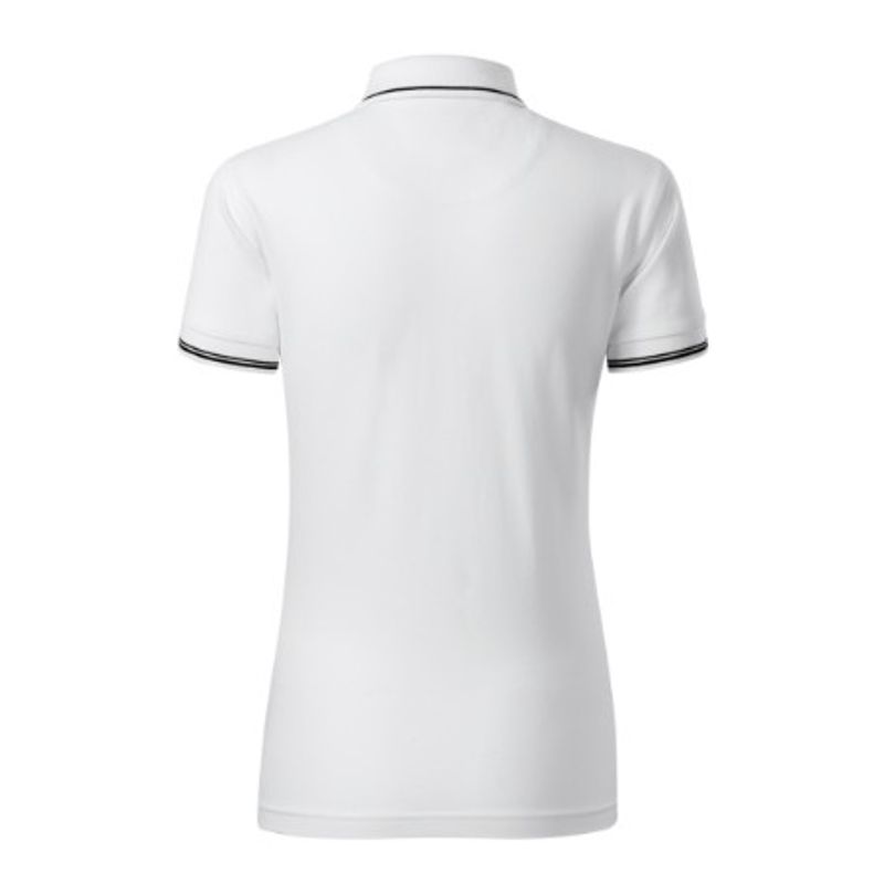 Fashion, accesorii si bijuterii - Femei - Imbracaminte femei - Tricouri si topuri femei - Tricou polo pentru dama, Perfection plain 253, Malfini, alb - 2XL - Infinity.ro