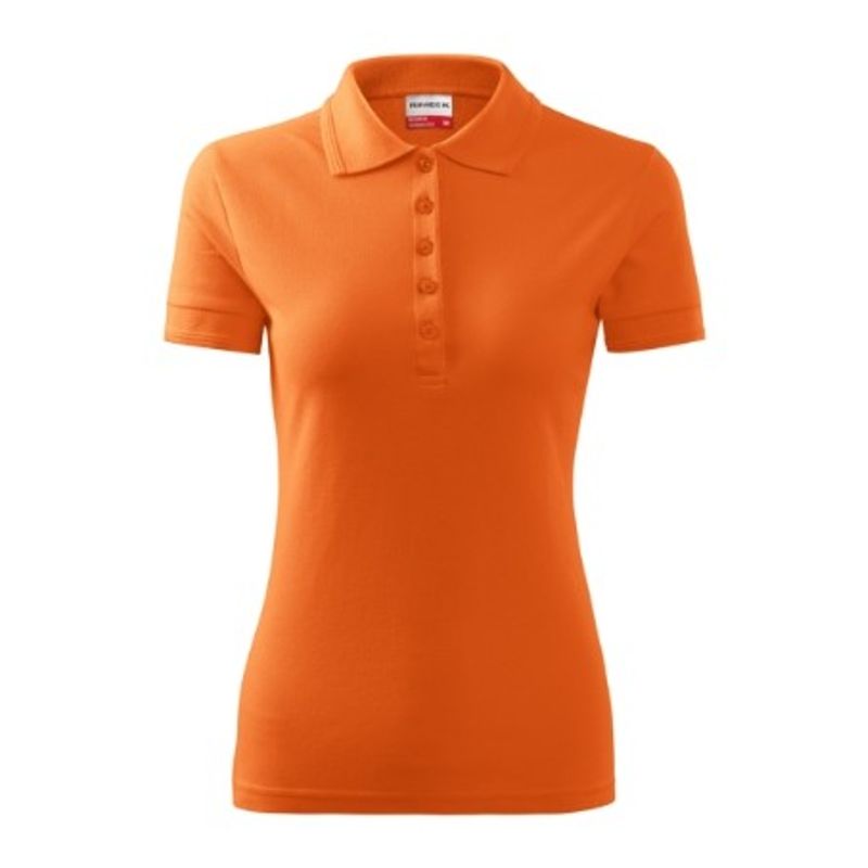 Fashion, accesorii si bijuterii - Femei - Imbracaminte femei - Tricouri si topuri femei - Tricou polo pentru dama, Reserve R23, Malfini, portocaliu - M - Infinity.ro