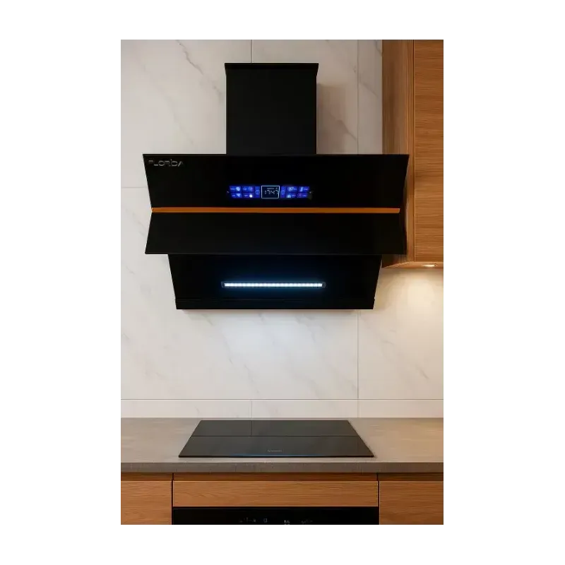 Electronice si Electrocasnice - Aragazuri, cuptoare si hote - Hote - Hote decorative - Hota inteligenta Florida, comenzi vocale, senzori de miscare, touch screen, autocuratare, 3 trepte, 840 m3/h, 180W, 60cm - Infinity.ro