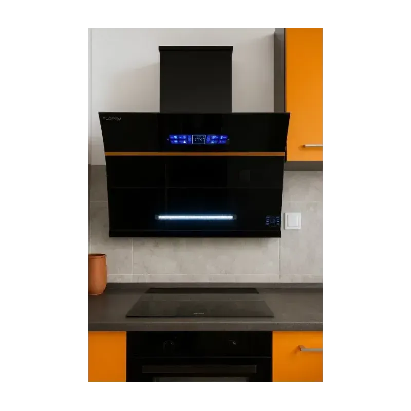 Electronice si Electrocasnice - Aragazuri, cuptoare si hote - Hote - Hote decorative - Hota inteligenta Florida, comenzi vocale, senzori de miscare, touch screen, autocuratare, 3 trepte, 840 m3/h, 180W, 60cm - Infinity.ro