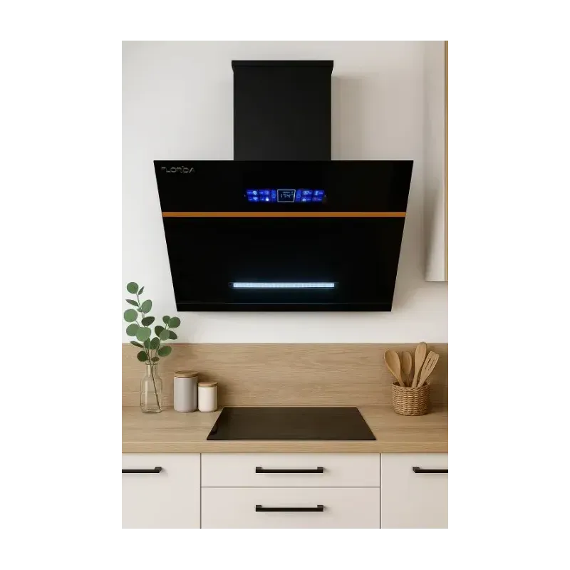Electronice si Electrocasnice - Aragazuri, cuptoare si hote - Hote - Hote decorative - Hota inteligenta Florida, comenzi vocale, senzor miscare, autocuratare, 2 motoare, 3 trepte, 1200 m3/h, 180W, 90cm - Infinity.ro