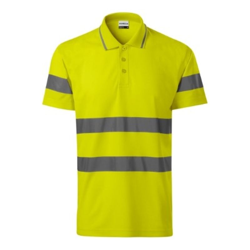 Fashion, accesorii si bijuterii - Barbati - Imbracaminte - Tricouri si bluze barbati - Tricou polo unisex, HV Runway 2V9, Malfini, galben - 3XL - Infinity.ro