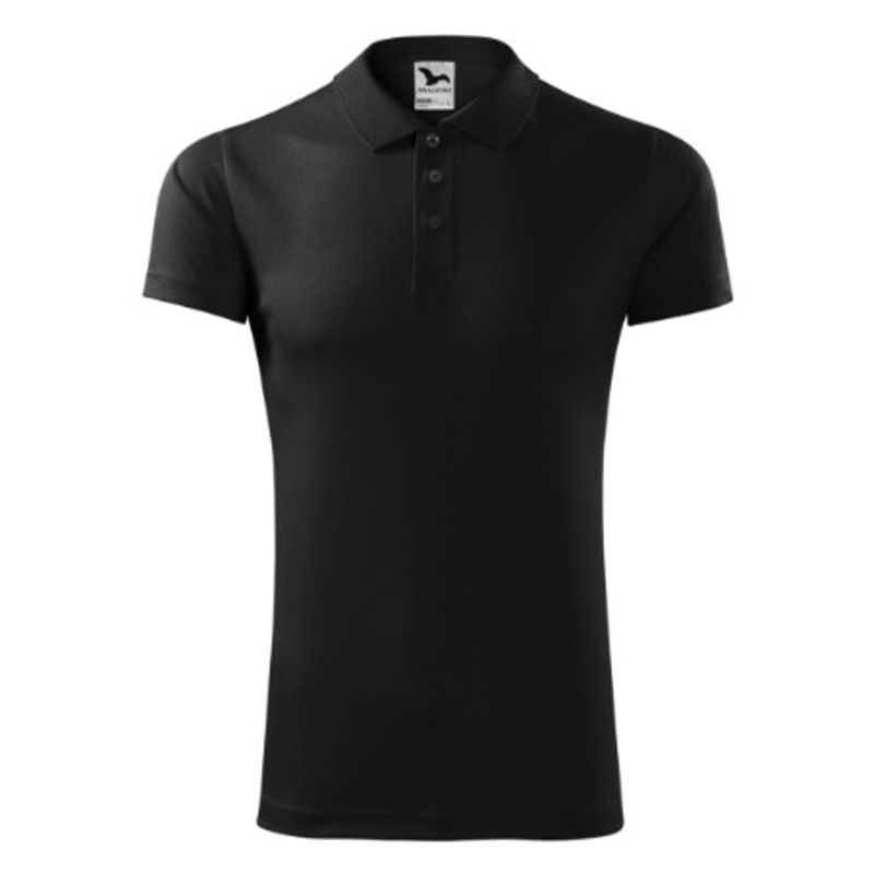 Fashion, accesorii si bijuterii - Barbati - Imbracaminte - Tricouri si bluze barbati - Tricou polo unisex, Victory 217, Malfini, negru - XL - Infinity.ro