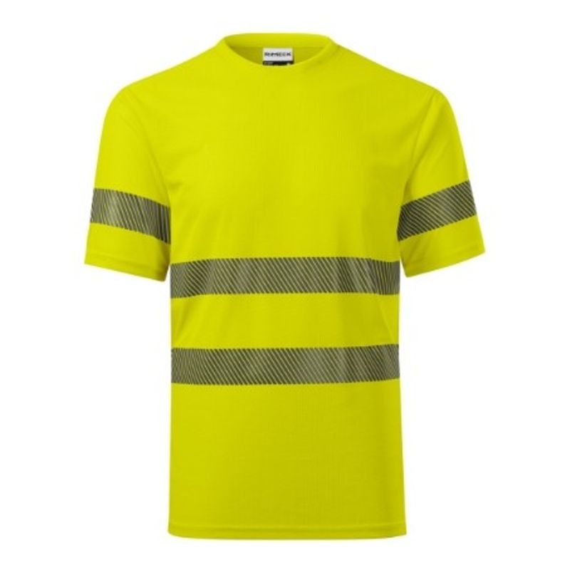 Fashion, accesorii si bijuterii - Barbati - Imbracaminte - Tricouri si bluze barbati - Tricou unisex, HV Dry 1V8, Malfini, galben - 2XL - Infinity.ro