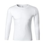 Fashion, accesorii si bijuterii - Barbati - Imbracaminte - Tricouri si bluze barbati - Tricou unisex, Progress LS P75, Malfini, alb - 3XL - Infinity.ro