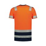 Fashion, accesorii si bijuterii - Barbati - Imbracaminte - Tricouri si bluze barbati - Tricou unisex, T-Shirt High Vis Bicolor T01, Malfini, portocaliu - XL - Infinity.ro