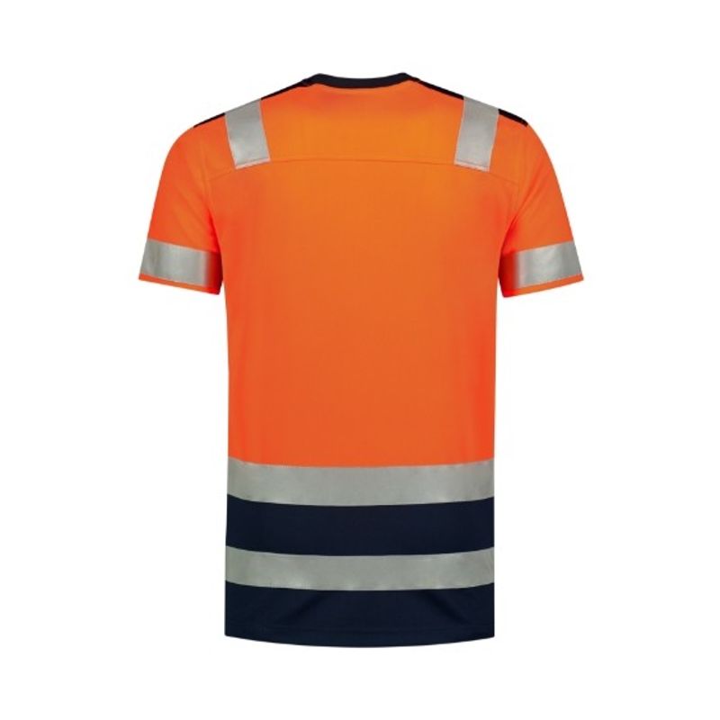 Fashion, accesorii si bijuterii - Barbati - Imbracaminte - Tricouri si bluze barbati - Tricou unisex, T-Shirt High Vis Bicolor T01, Malfini, portocaliu - XL - Infinity.ro