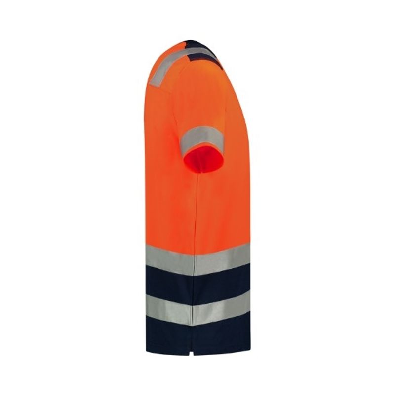 Fashion, accesorii si bijuterii - Barbati - Imbracaminte - Tricouri si bluze barbati - Tricou unisex, T-Shirt High Vis Bicolor T01, Malfini, portocaliu - XL - Infinity.ro
