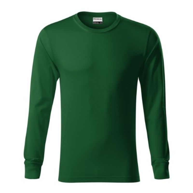 Fashion, accesorii si bijuterii - Barbati - Imbracaminte - Tricouri si bluze barbati - Tricou unisex, Resist LS R05, Malfini, verde sticla - L - Infinity.ro