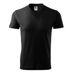 Fashion, accesorii si bijuterii - Barbati - Imbracaminte - Tricouri si bluze barbati - Tricou unisex, V-neck 102, Malfini, negru - 3XL - Infinity.ro