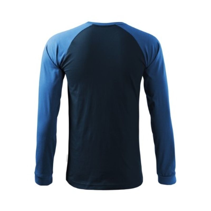 Fashion, accesorii si bijuterii - Barbati - Imbracaminte - Tricouri si bluze barbati - Tricou unisex Street LS 130, Malfini, bumbac 100% cu maneca lunga, albastru - 3XL - Infinity.ro