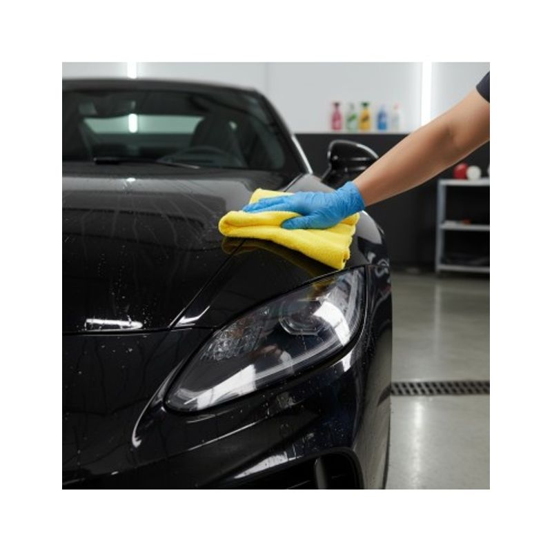 Auto si Moto - Intretinere auto - Produse curatare auto - Laveta Microfibra Profesionala speckLESS polishPALL, 380gsm, 40x40cm, Galben - Infinity.ro