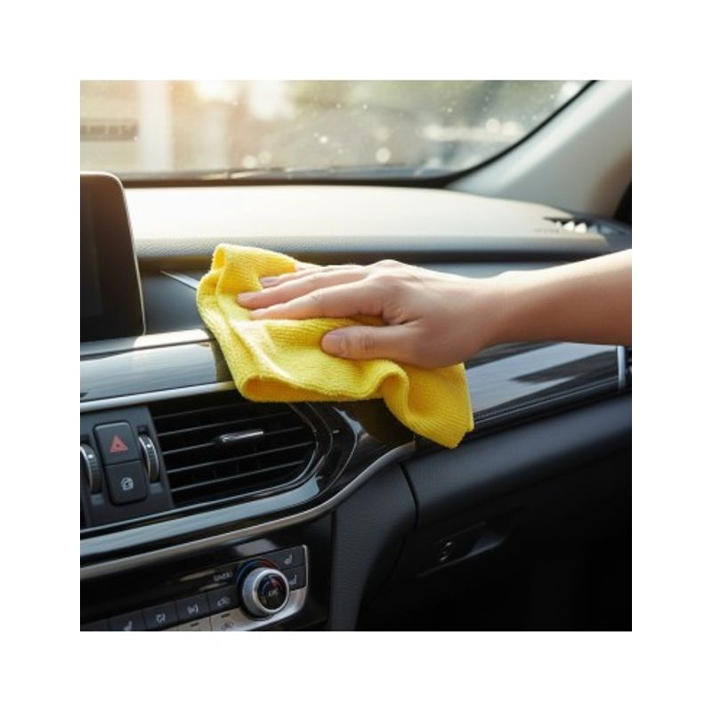 Auto si Moto - Intretinere auto - Produse curatare auto - Laveta Microfibra Profesionala Uz General speckLESS cleanZILLA, 380 GSM, 40x40cm, Galbena - Infinity.ro