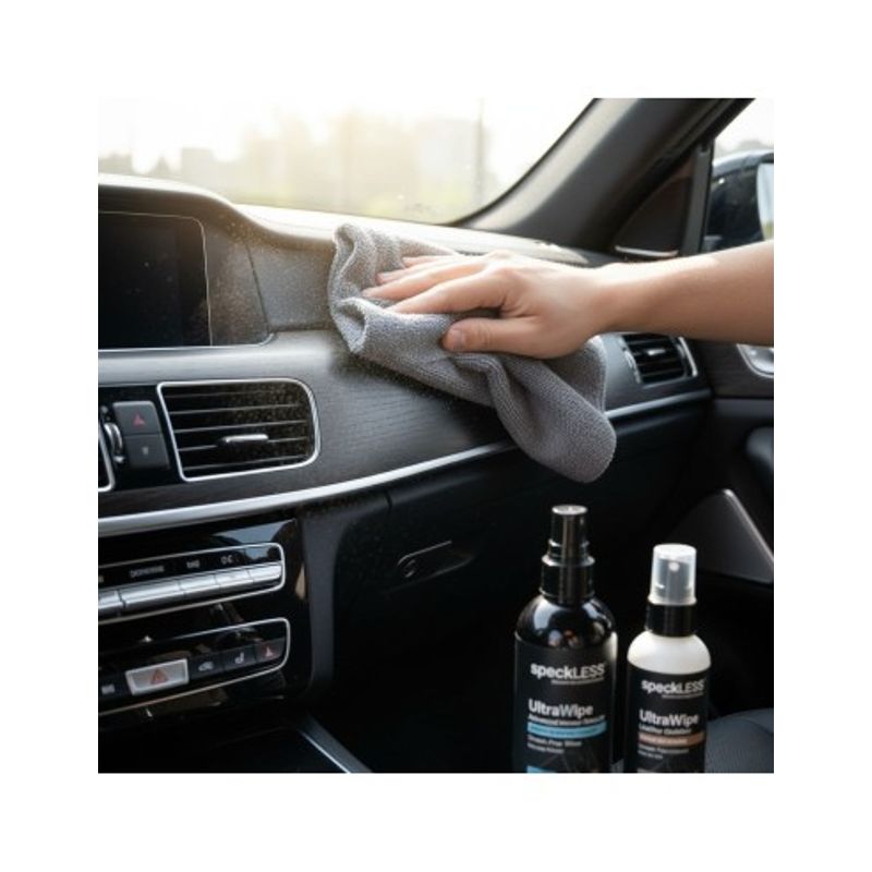 Auto si Moto - Intretinere auto - Produse curatare auto - Laveta Microfibra Profesionala Uz General speckLESS cleanZILLA, 380 GSM, 40x40cm, Gri - Infinity.ro