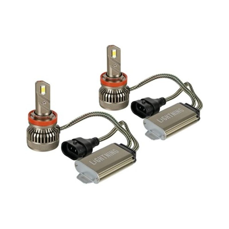 Auto si Moto - Electrice auto - Iluminare si semnalizare - Becuri auto - Set 2 leduri H11 Canbus pentru far auto, putere 48W, luminozitate 14.000 Lm, 12V - Infinity.ro