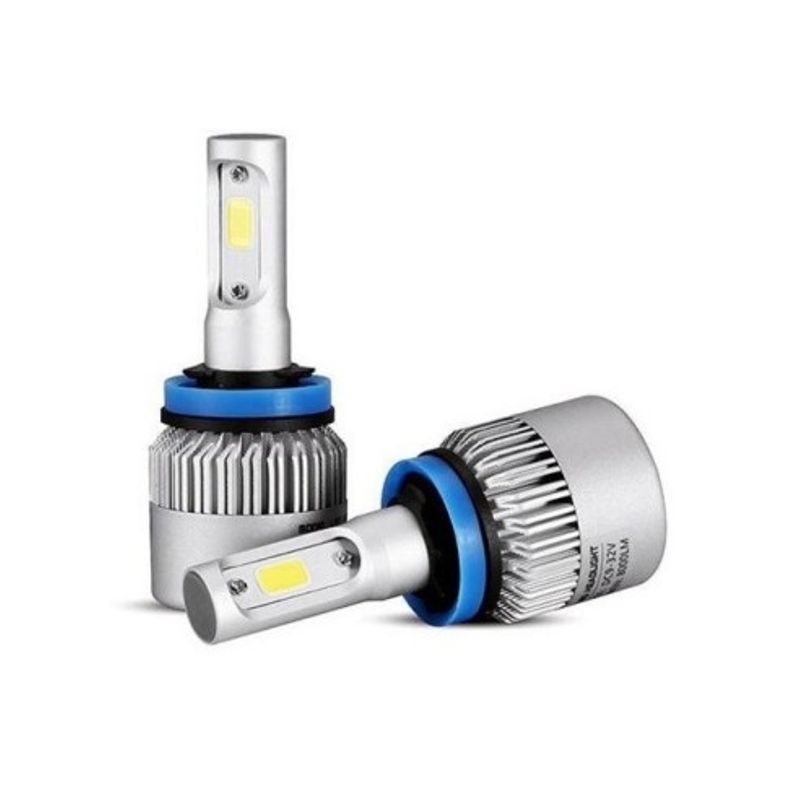 Auto si Moto - Electrice auto - Iluminare si semnalizare - Becuri auto - Set 2 leduri H8 COB Canbus pentru far auto putere 72W, 6000k, luminozitate 8000 Lm, 12V - 24V - Infinity.ro