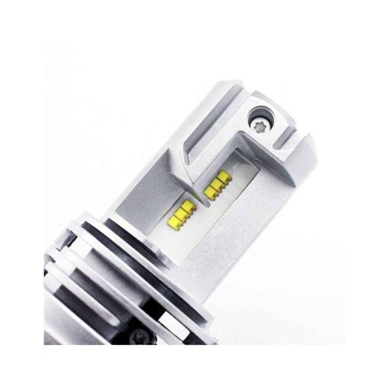 Auto si Moto - Electrice auto - Iluminare si semnalizare - Becuri auto - Set 2 leduri H4 M3 Alb Cald - 4000K, Canbus, putere 55W, luminozitate 10.000 Lm, 12V-24V - Infinity.ro