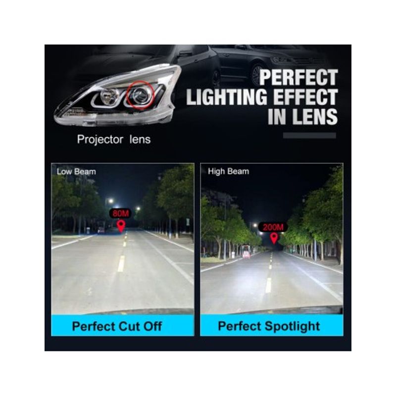 Auto si Moto - Electrice auto - Iluminare si semnalizare - Becuri auto - Set 2 leduri HB3(9005) Quart 25.000 Lm Canbus 360 grade pentru far cu lupa, putere 110W/set, 12V-24V - Infinity.ro