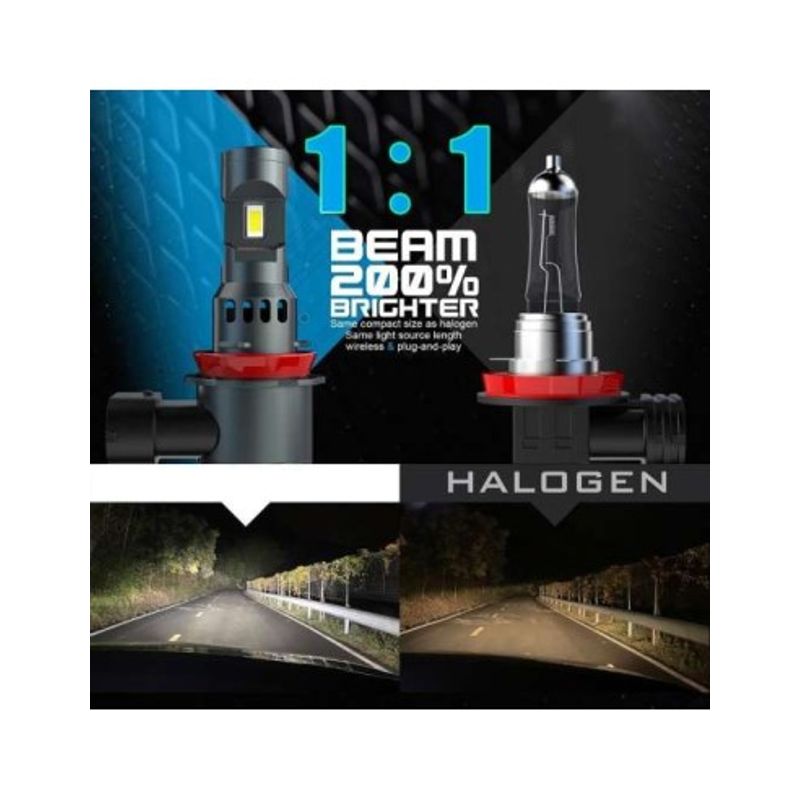 Auto si Moto - Electrice auto - Iluminare si semnalizare - Becuri auto - Set 2 leduri auto H11 Canbus, putere 70W, luminozitate 7000 Lm, 12V - Infinity.ro