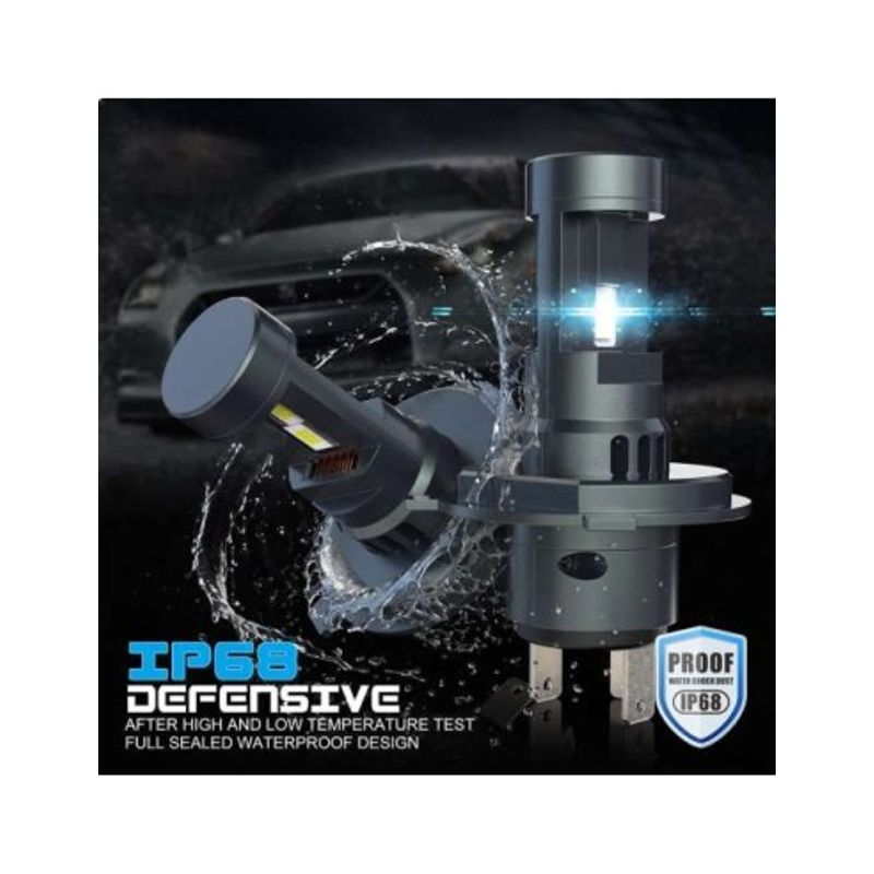 Auto si Moto - Electrice auto - Iluminare si semnalizare - Becuri auto - Set 2 leduri auto H4 Canbus, putere 70W, luminozitate 7000 Lm, 12V - Infinity.ro