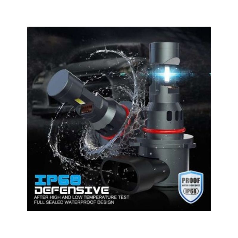 Auto si Moto - Electrice auto - Iluminare si semnalizare - Becuri auto - Set 2 leduri auto HB3 (9005) Canbus, putere 70W, luminozitate 7000 Lm, 12V - Infinity.ro