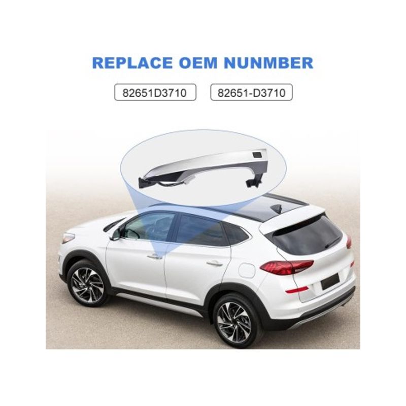 Auto si Moto - Intretinere auto - Produse curatare auto - Maner portiera stanga fata Keyless Entry cu buton, cheie smart pentru Hyundai Tucson 3 2015-2020 - Infinity.ro