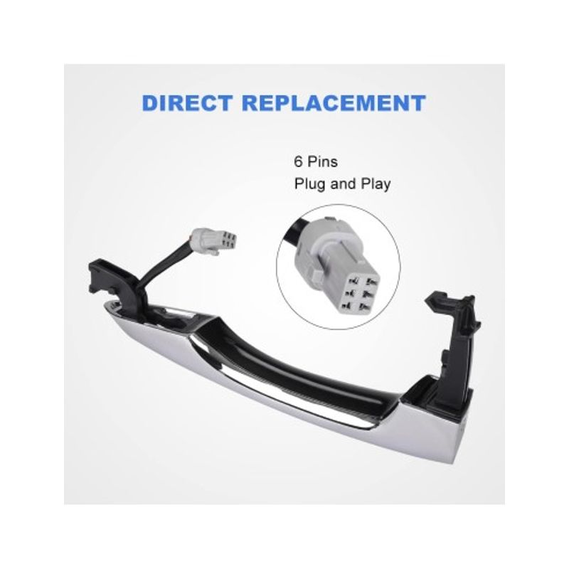 Auto si Moto - Intretinere auto - Produse curatare auto - Maner portiera stanga fata Keyless Entry cu buton, cheie smart pentru Hyundai Tucson 3 2015-2020 - Infinity.ro