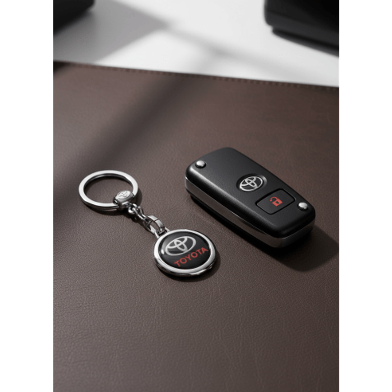 Auto si Moto - Electronice auto - Accesorii electronice auto - Breloc cheie dedicat Toyota Black - Infinity.ro