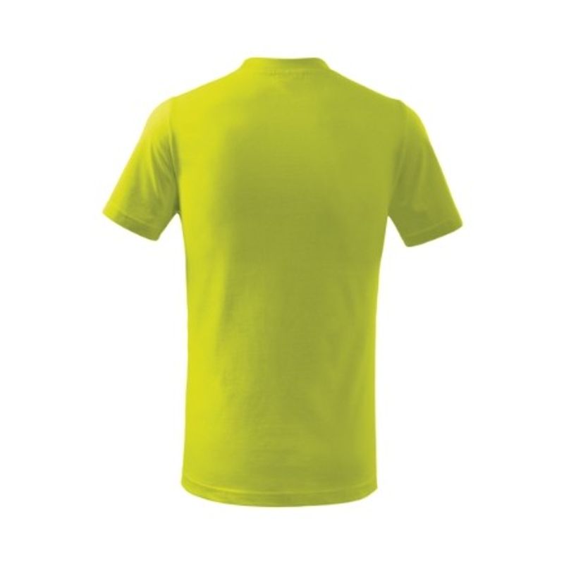 Fashion, accesorii si bijuterii - Copii - Imbracaminte copii - Tricouri copii - Tricou pentru copii Malfini Basic Free F38, bumbac 160 g/mp, finisaj silicon, verde lime - 110 cm/4 ani - Infinity.ro