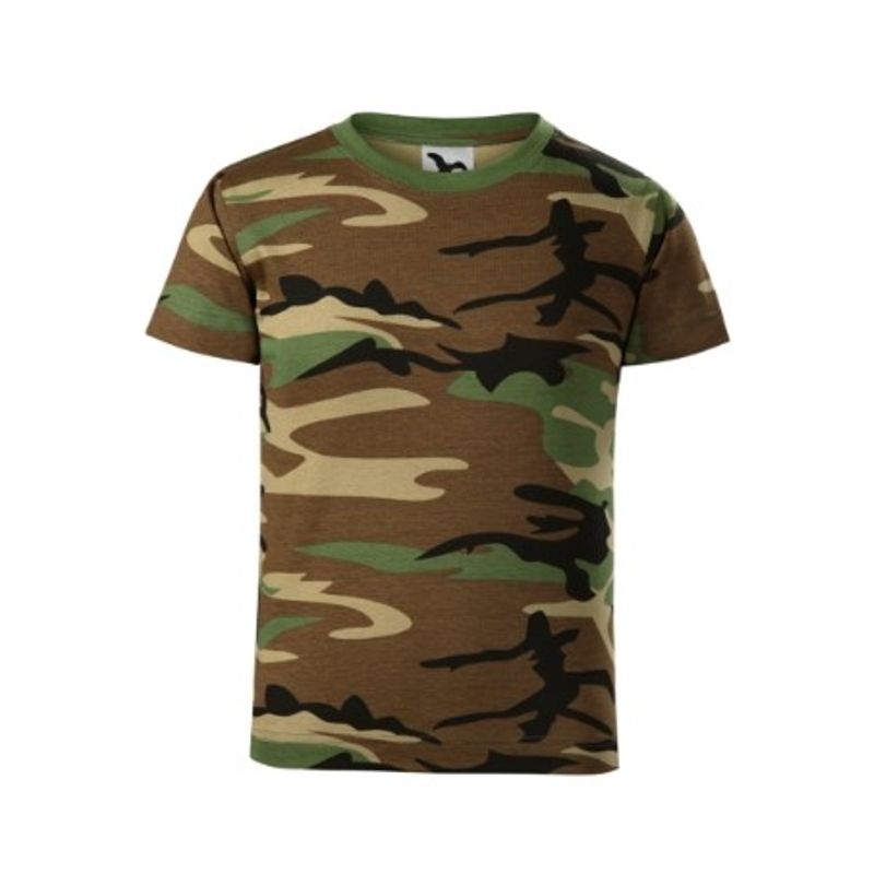 Fashion, accesorii si bijuterii - Copii - Imbracaminte copii - Tricouri copii - Tricou pentru copii Malfini Camouflage 149, bumbac 160 g/mp, design camuflaj, camuflaj maro - 146 cm/10 ani - Infinity.ro