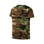 Fashion, accesorii si bijuterii - Copii - Imbracaminte copii - Tricouri copii - Tricou pentru copii Malfini Camouflage 149, bumbac 160 g/mp, design camuflaj, camuflaj maro - 146 cm/10 ani - Infinity.ro
