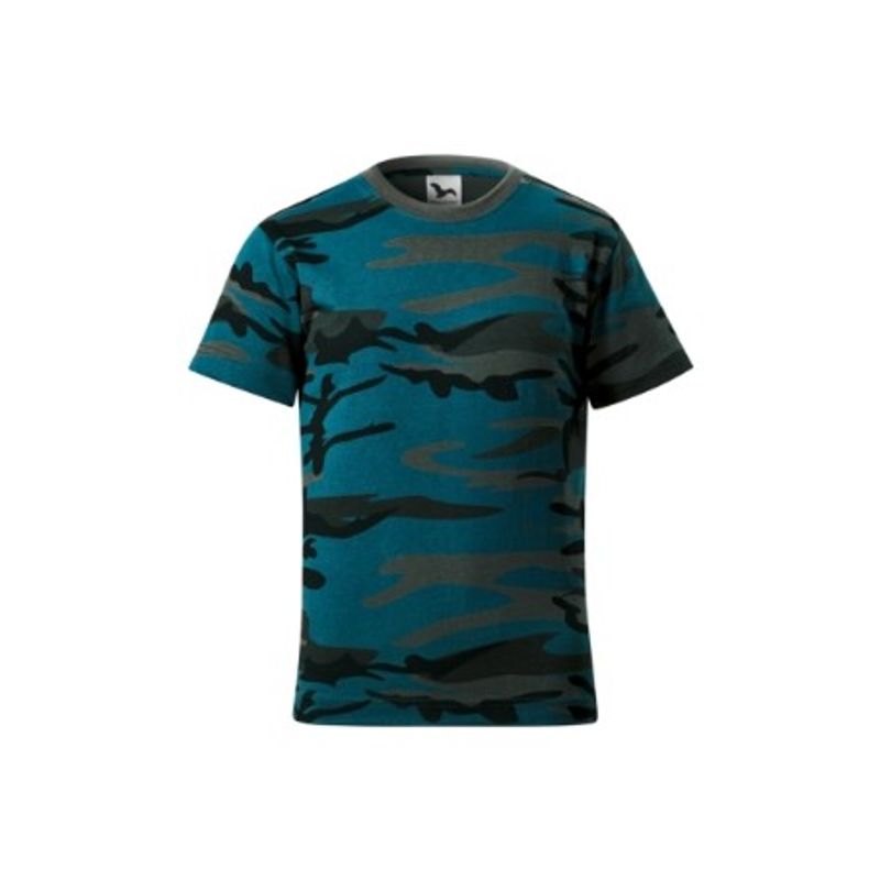 Fashion, accesorii si bijuterii - Copii - Imbracaminte copii - Tricouri copii - Tricou pentru copii Malfini Camouflage 149, bumbac 160 g/mp, design, camuflaj gri - 158 cm/12 ani - Infinity.ro