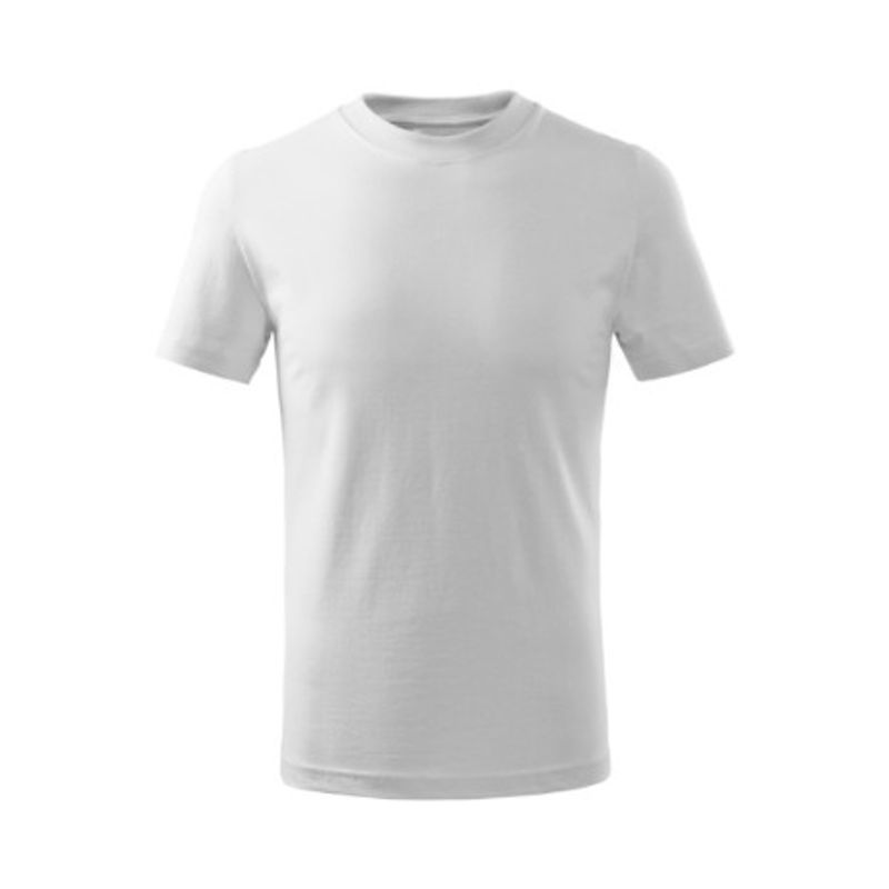 Fashion, accesorii si bijuterii - Copii - Imbracaminte copii - Tricouri copii - Tricou pentru copii Malfini Basic Free F38, bumbac 160 g/mp, finisaj silicon, alb - 158 cm/12 ani - Infinity.ro