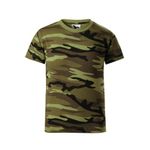 Fashion, accesorii si bijuterii - Copii - Imbracaminte copii - Tricouri copii - Tricou pentru copii Malfini Camouflage 149, bumbac 160 g/mp, design camuflaj, camuflaj verde - 146 cm/10 ani - Infinity.ro