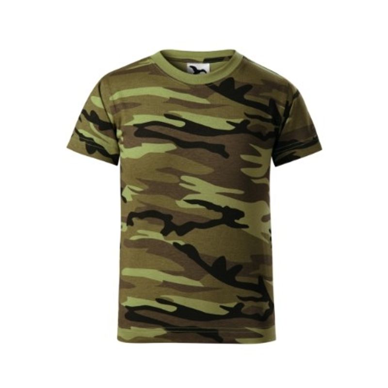 Fashion, accesorii si bijuterii - Copii - Imbracaminte copii - Tricouri copii - Tricou pentru copii Malfini Camouflage 149, bumbac 160 g/mp, design camuflaj, camuflaj verde - 146 cm/10 ani - Infinity.ro