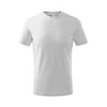 Fashion, accesorii si bijuterii - Copii - Imbracaminte copii - Tricouri copii - Tricou pentru copii Malfini Basic 138, bumbac 160 g/mp, finisaj cu silicon, alb - 110 cm/4 ani - Infinity.ro