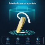 TV, Audio-Video si Foto - Portabile audio - Casti audio - Casca Bluetooth New Bee B41, Baterie 24 ore, Multipoint, Universala, Culoare Auriu - Infinity.ro