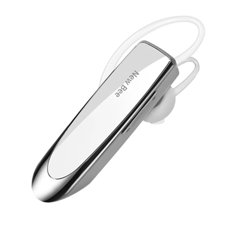 TV, Audio-Video si Foto - Portabile audio - Casti audio - Casca Bluetooth New Bee B41, Baterie 24 ore, Multipoint, Universala, Culoare Alb - Infinity.ro